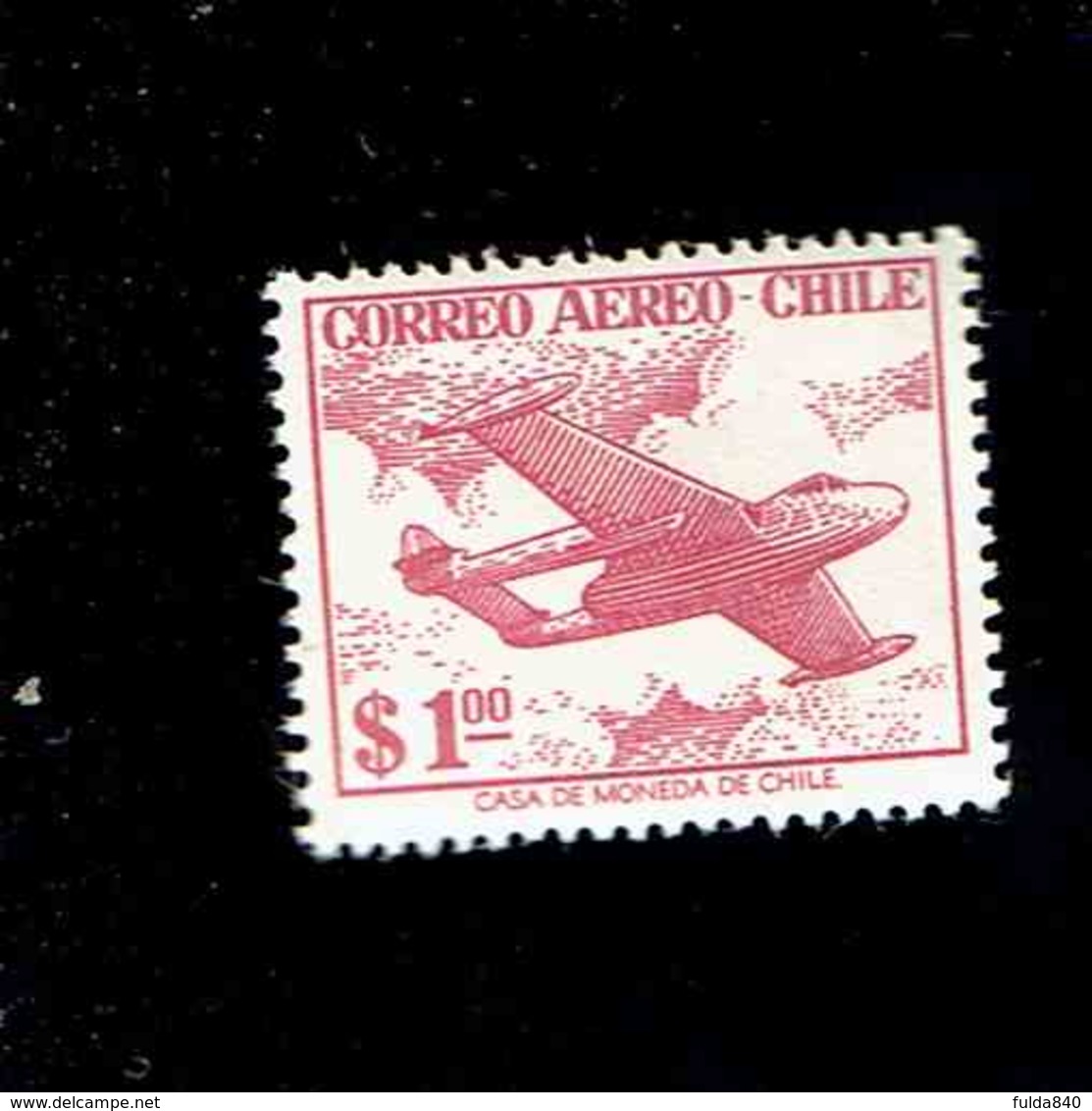 CHILI.(Y&T)   P.A. 1956-57 - N°164   *Chasseur "Vam"    1p.  Neuf**. - Chili