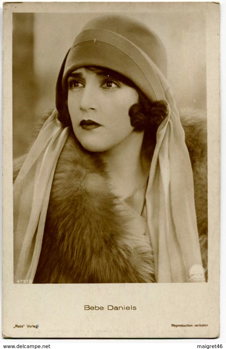 CARTOLINA ATTRICE BEBE DANIELS ACTRESS - Attori