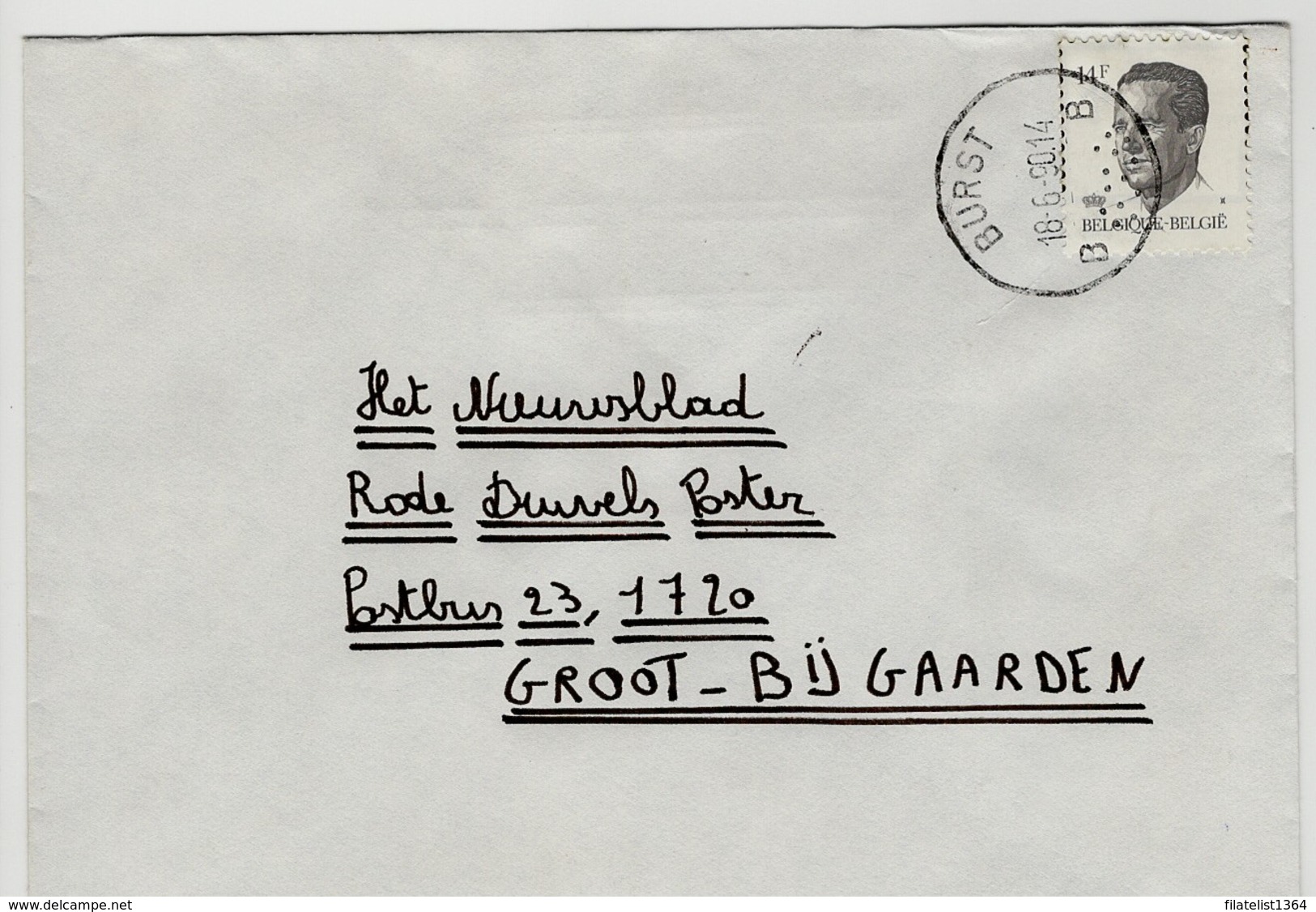 Poststempel  BURST B.....B  Op Opc.nr 2352 - Sonstige & Ohne Zuordnung