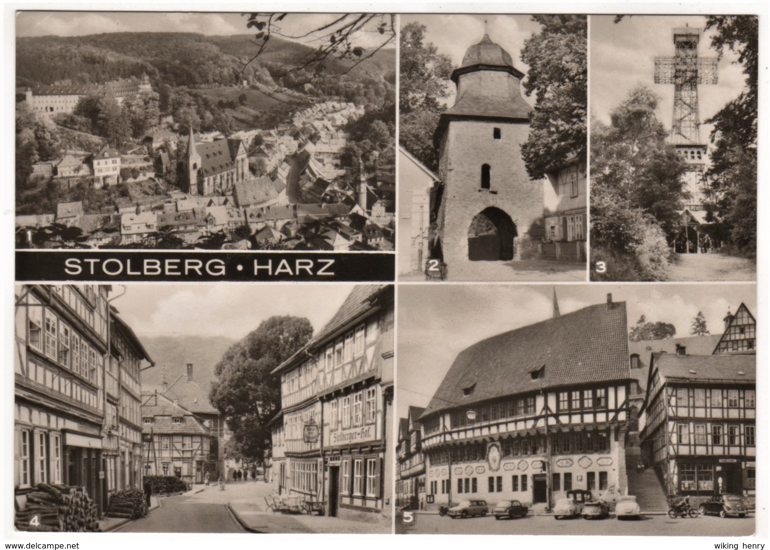 Südharz Stolberg - S/w Mehrbildkarte 3 - Stolberg (Harz)