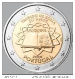 Portugal 2007    2 Euro Commemo  Verdrag Van Rome .      UNC Uit De Rol  UNC Du Rouleaux  !! - Portugal