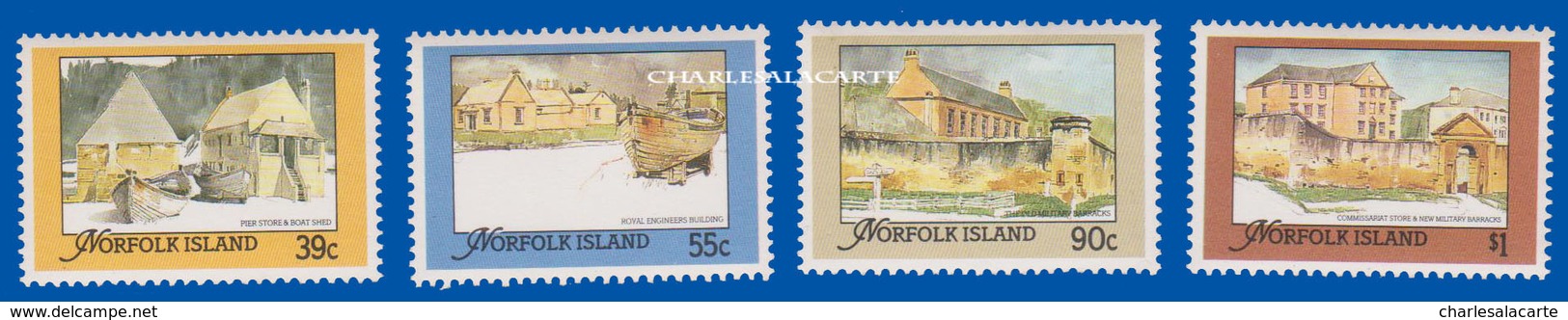 NORFOLK ISLAND 1988 S.G. 452-455  CONVICT ERA BUILDINGS. U.M. N.S.C. - Norfolkinsel