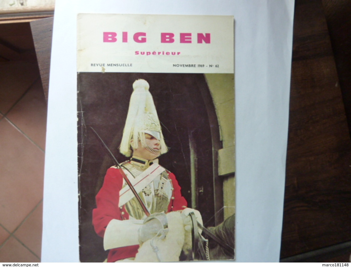 BIG BEN Supérieur - Revue N°62 - Novembre 1969 - Engelse Taal/Grammatica