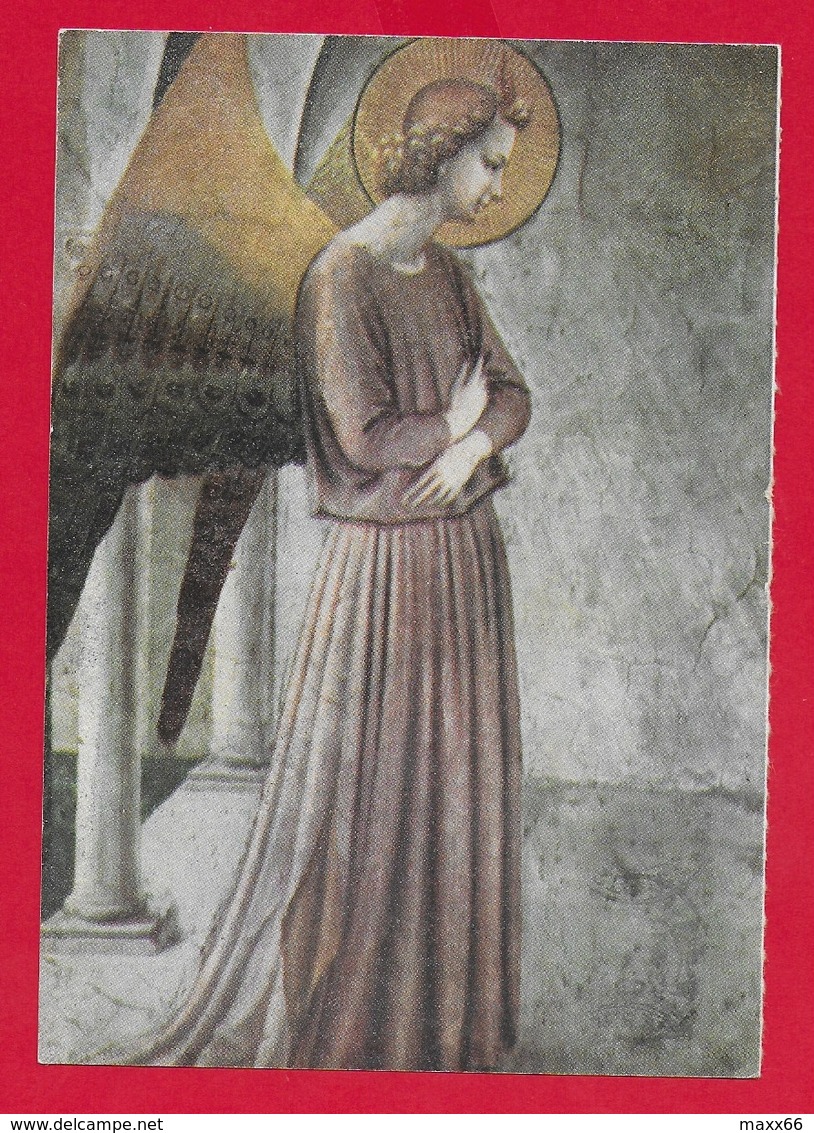 CARTOLINA VG ITALIA - L'ANNUNCIAZIONE - Particolare Dell'Angelo - Beato Angelico - 10 X 15 - 1968 - Pittura & Quadri