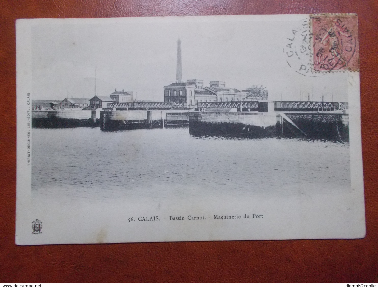Carte Postale  - CALAIS (62) - Bassin Carnot - Machinerie Du Port (3343) - Calais