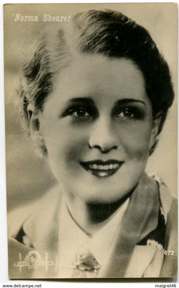 CARTOLINA ATTRICE NORMA SHEARER ACTRESS METRO GOLDWYN ROMA - Attori