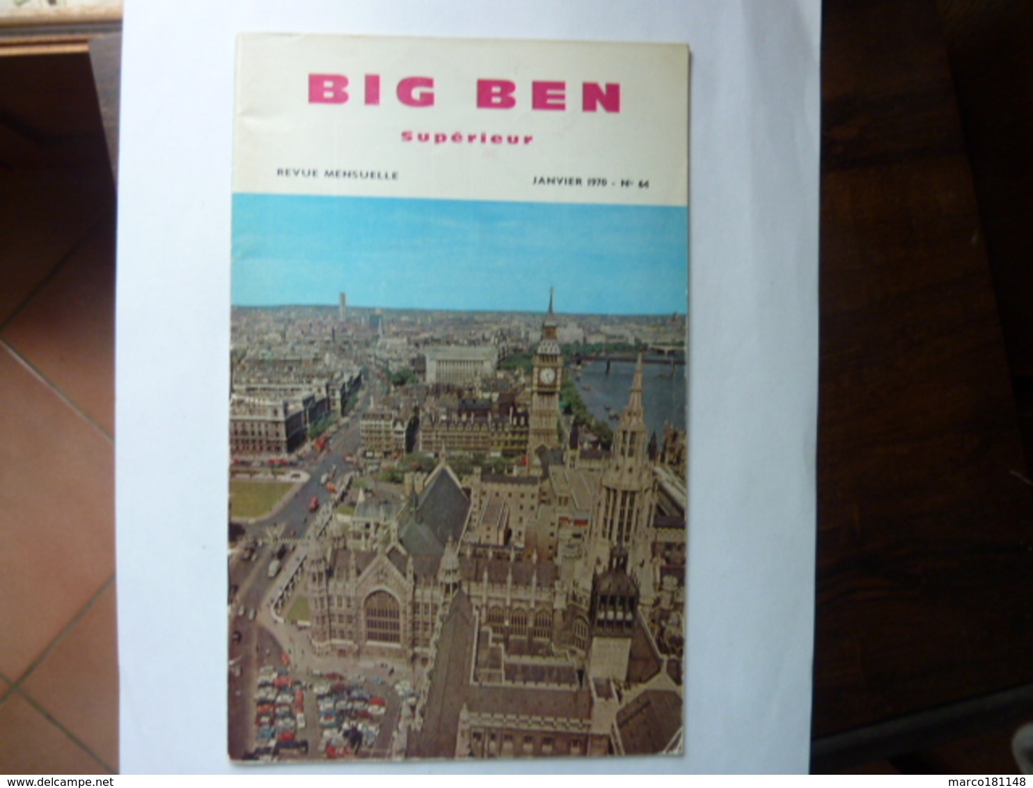 BIG BEN Supérieur - Revue N°64 - Janvier 1970 - Engelse Taal/Grammatica