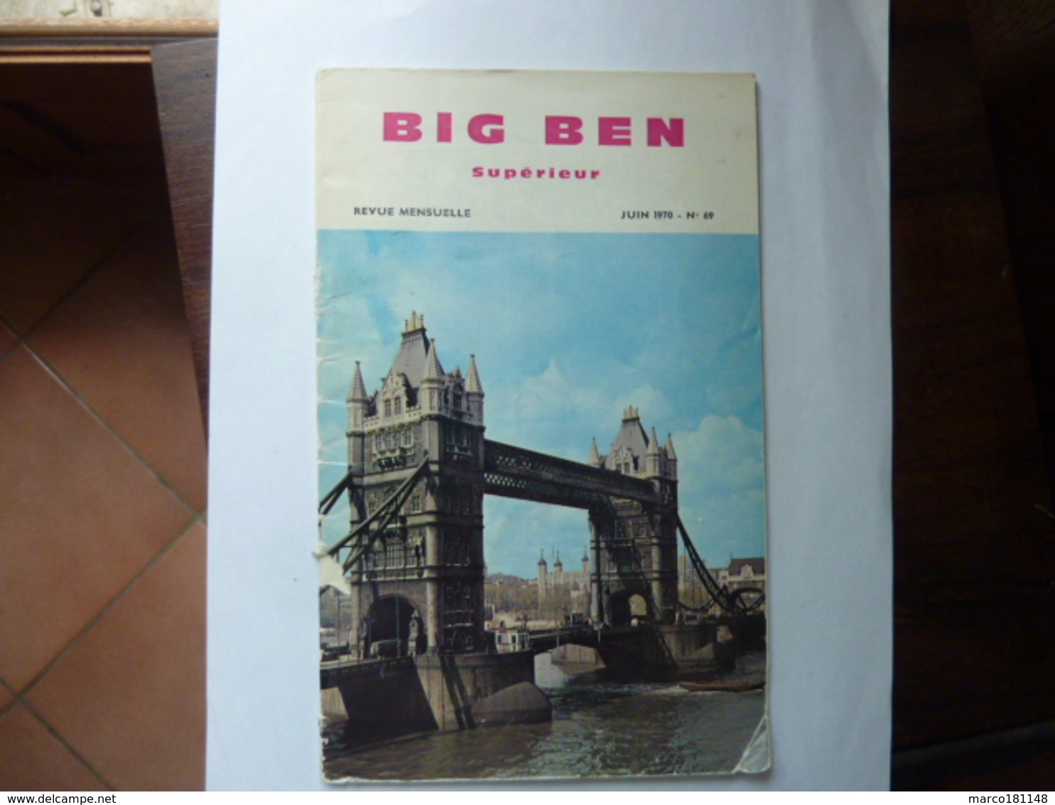 BIG BEN Supérieur - Revue N°69 - Juin 1970 - Englische Grammatik