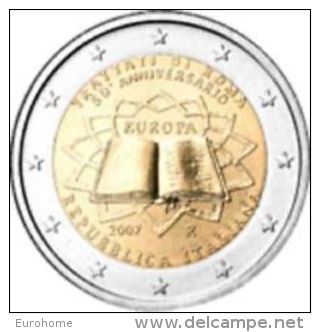 Italie 2007     2 Euro Commemo       Verdrag Van Rome   UNC Uit De Rol  UNC Du Rouleaux  !! - Italien