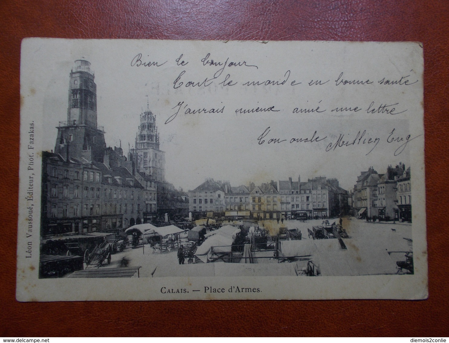 Carte Postale  - CALAIS (62) - Place D'Armes - MARCHE (3350) - Calais