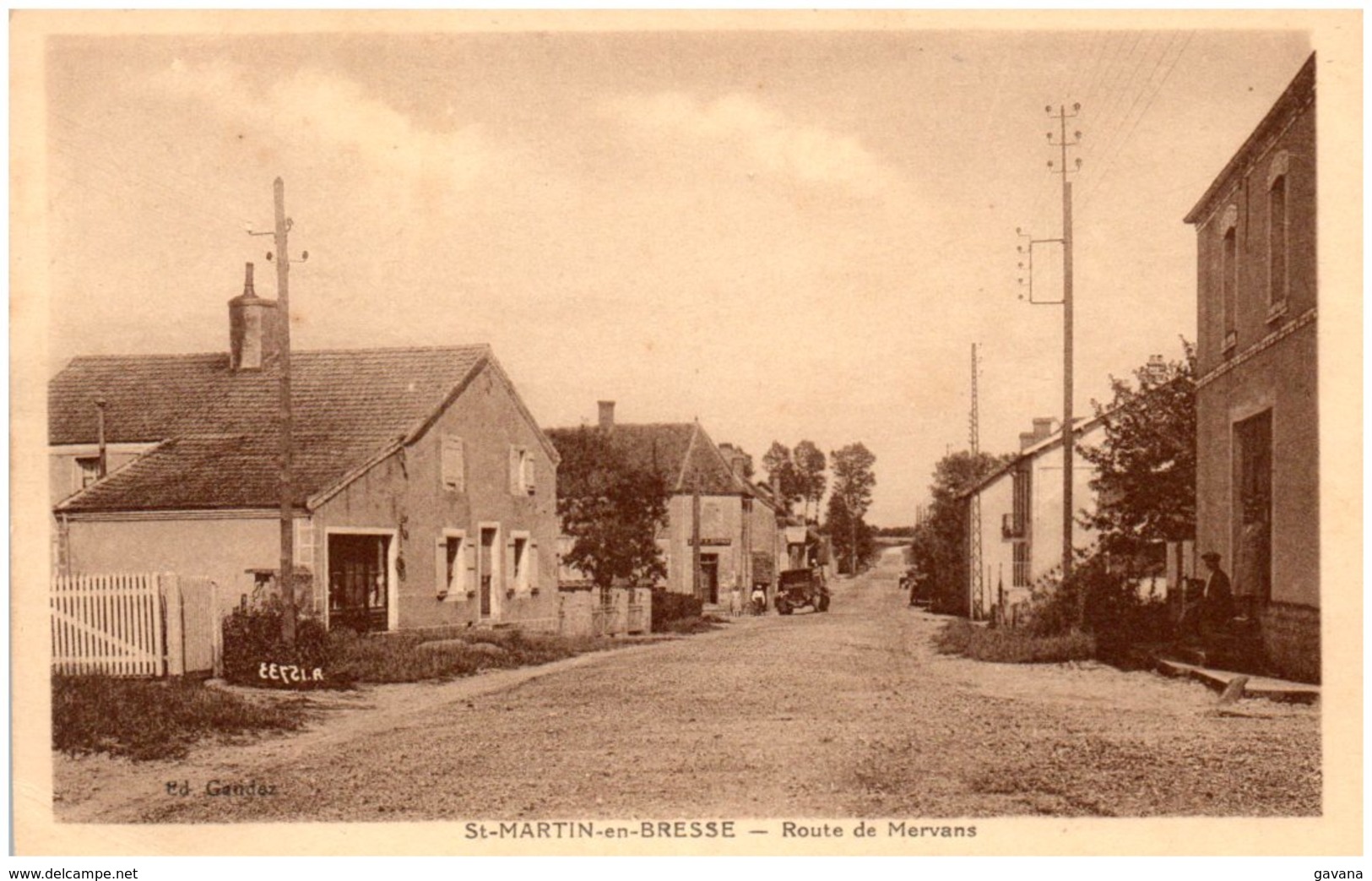 71 SAINT-MARTIN-en-BRESSE - Route De Mervans - Autres & Non Classés