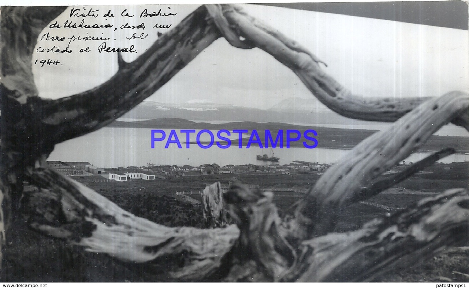 118499 ARGENTINA TIERRA DEL FUEGO USHUAIA BAHIA VISTA PARCIAL AÑO 1944 16.5 X 10 CM PHOTO NO POSTAL POSTCARD - Fotografie