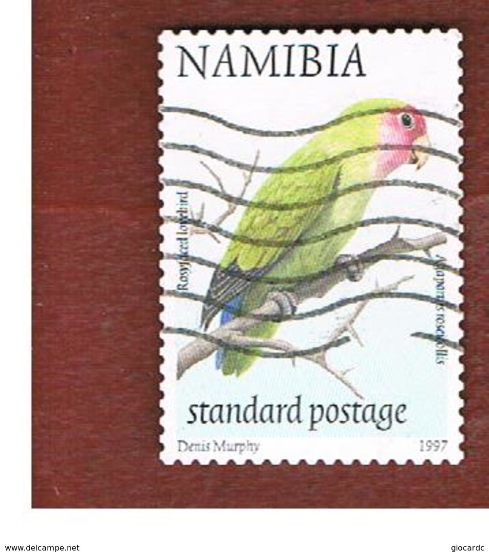 NAMIBIA  -  SG 755  -  1997  BIRDS: ROSY-FACED  LOVEBIRD  -  USED° - Namibia (1990- ...)