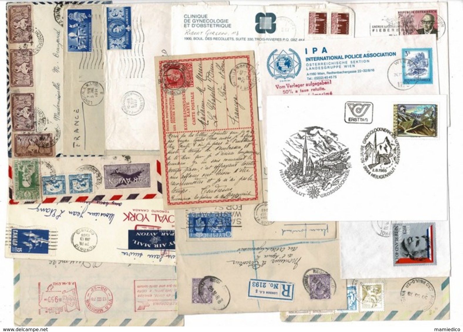 Lot De 315 Enveloppes Du Monde. Prix De Départ 3,00 Euros - Collections