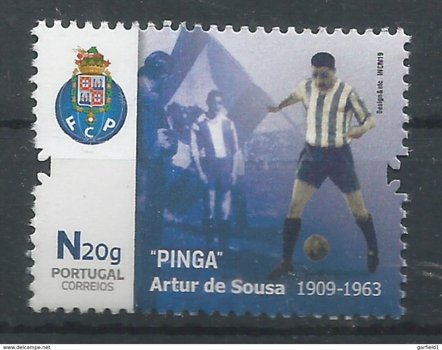 Portugal 2019 , Futebol - " PINGA" Artur De Sousa - 1909/1963 - Postfrisch / MNH / (**) - Neufs