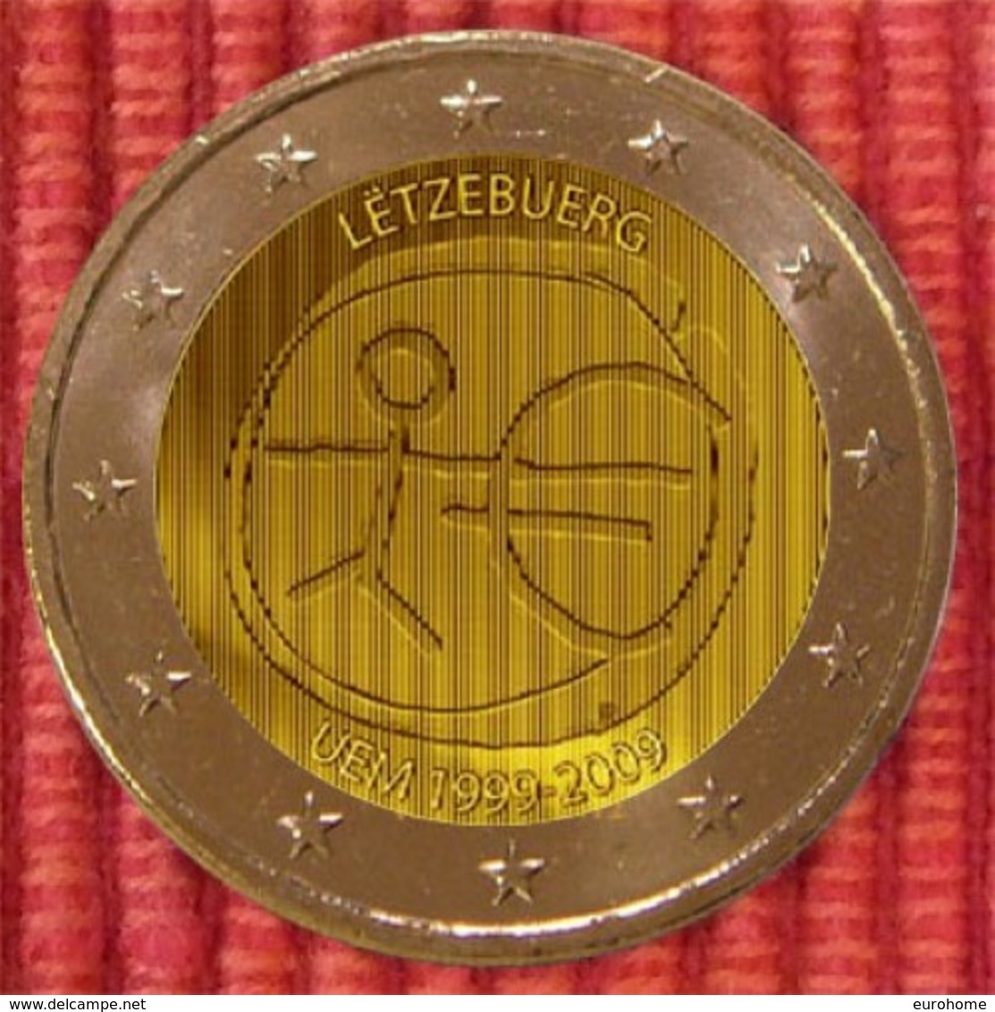 Luxemburg 2009     2 Euro Commemo     EMU     UNC Uit De Rol  UNC Du Rouleaux  !! - Luxembourg