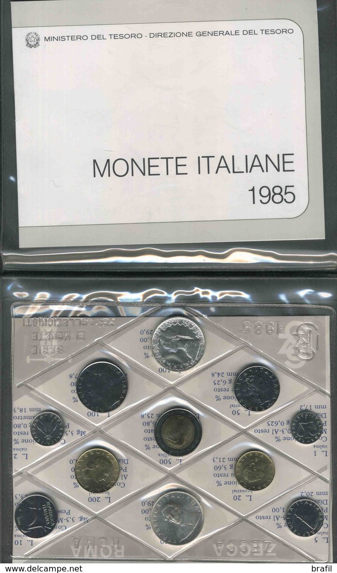 1985 Italia, FDC Serie Divisionale Manzoni - Set Fior Di Conio