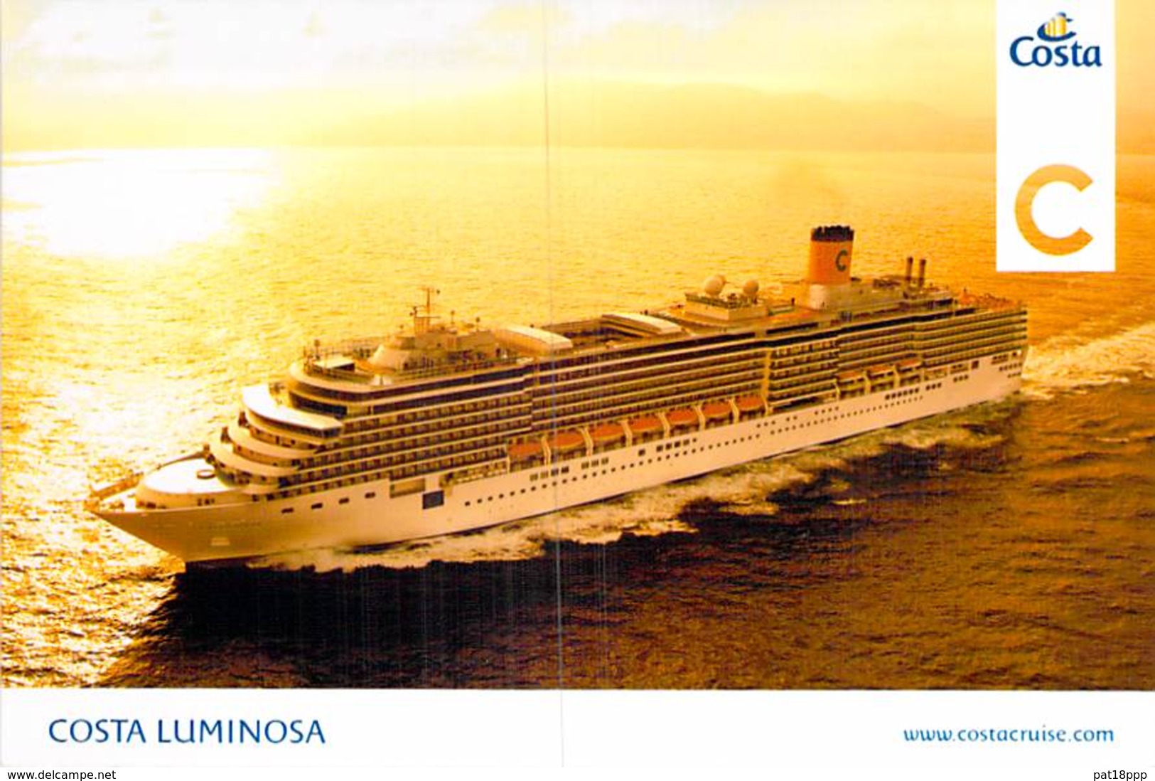 PAQUEBOT De CROISIERE : COSTA LUMINOSA 1/2 ( Costa Cruises ITALIE USA Carnival Corporation ) CPM GF - Liner Cruise Ship - Piroscafi