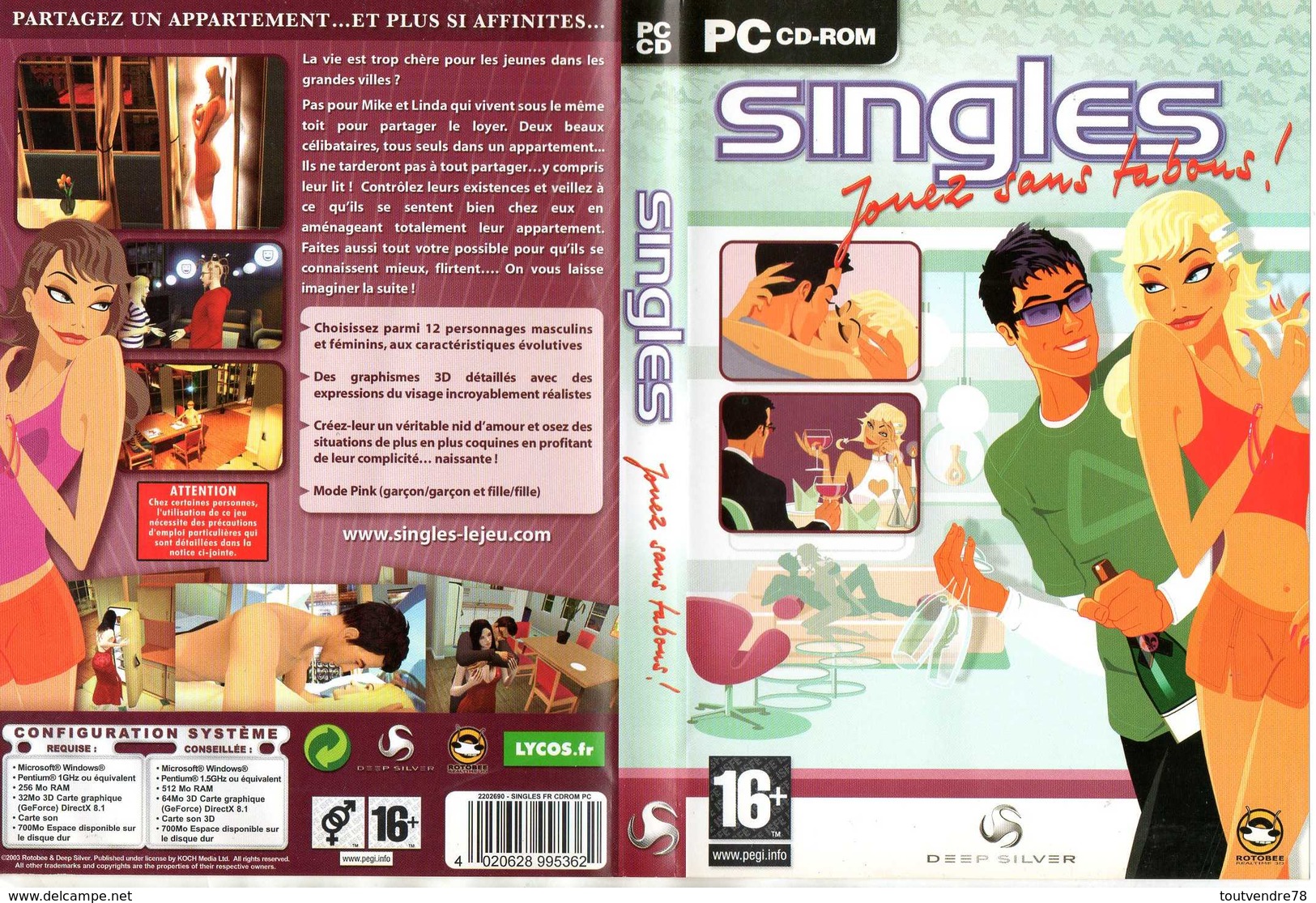 PC03 : Jeu PC "Singles" Jouez Sans Tabous - Jeux PC