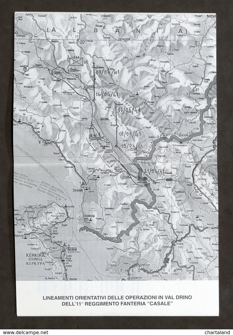 A. Lelli - Fronte Greco-albanese - Val Drino - 11° RGT Fanteria Casale - 1996 - Otros & Sin Clasificación