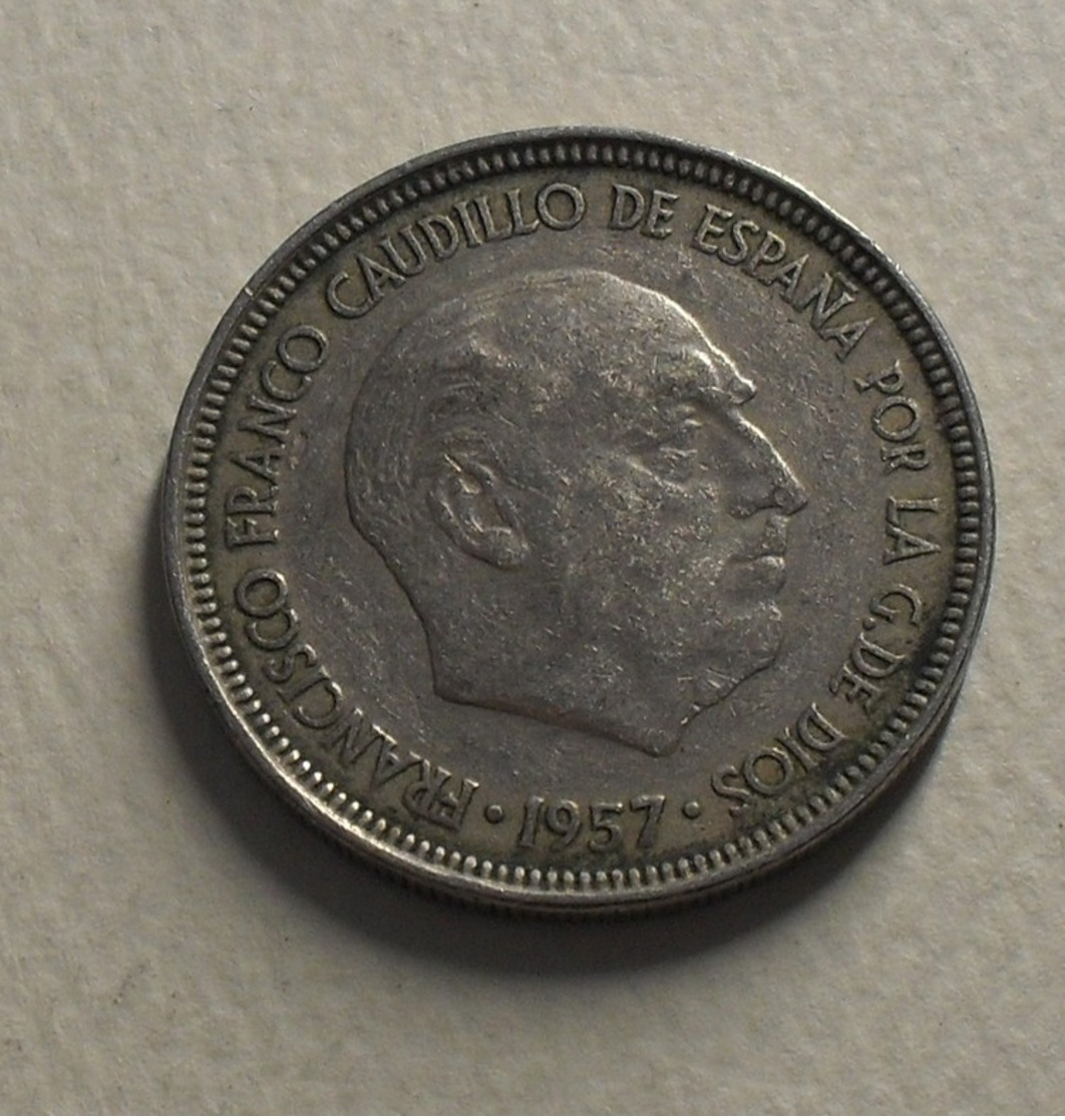 1957 - Espagne - Spain - 5 PESETAS, Franco, *63, KM 786 - 5 Pesetas