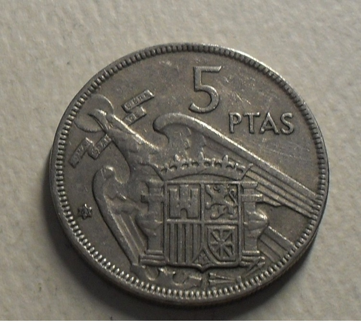 1957 - Espagne - Spain - 5 PESETAS, Franco, *63, KM 786 - 5 Pesetas