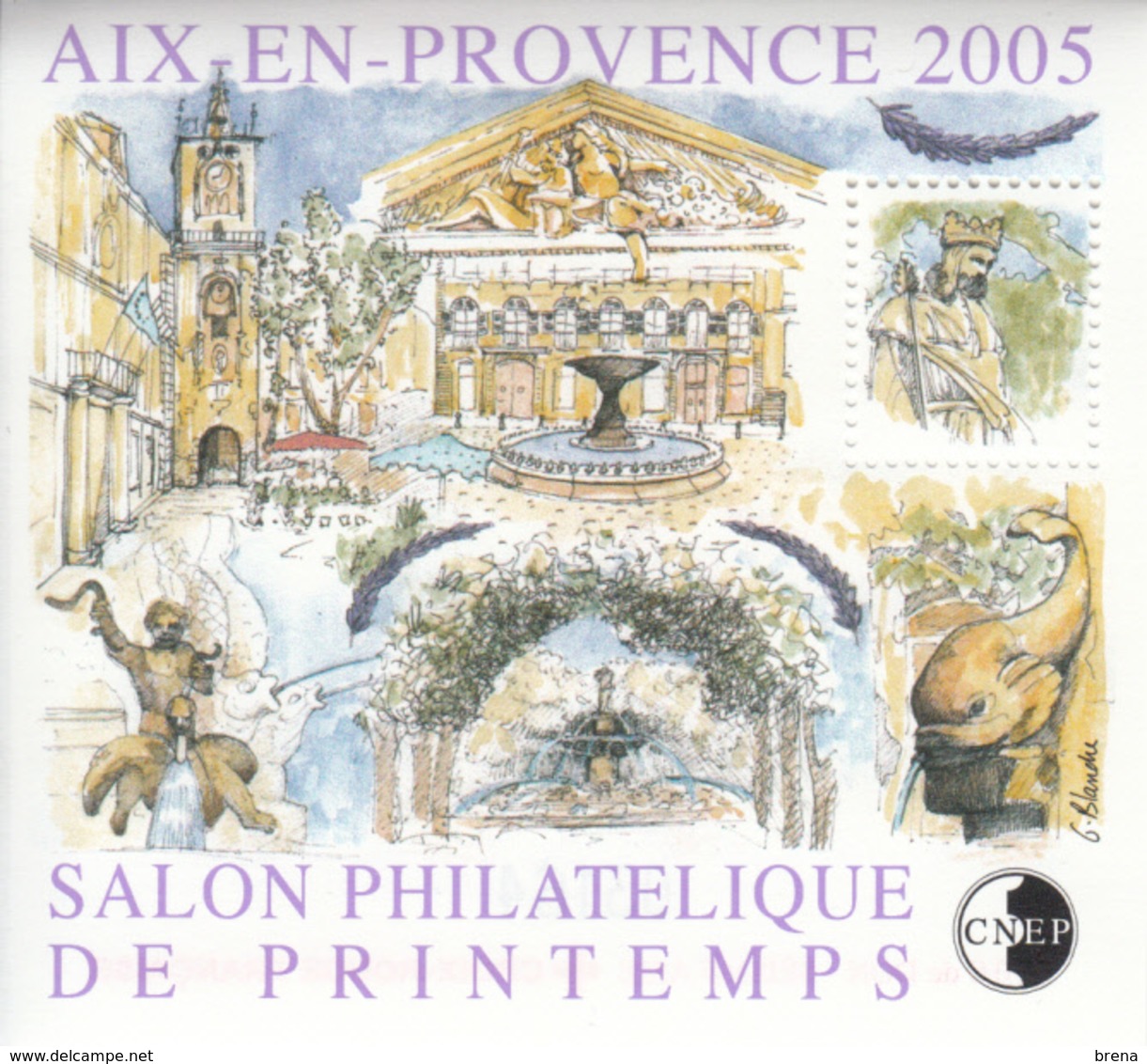 FRANCE  BLOC SOUVENIR 2005 N° 43/44  AIX/PARIS - CNEP
