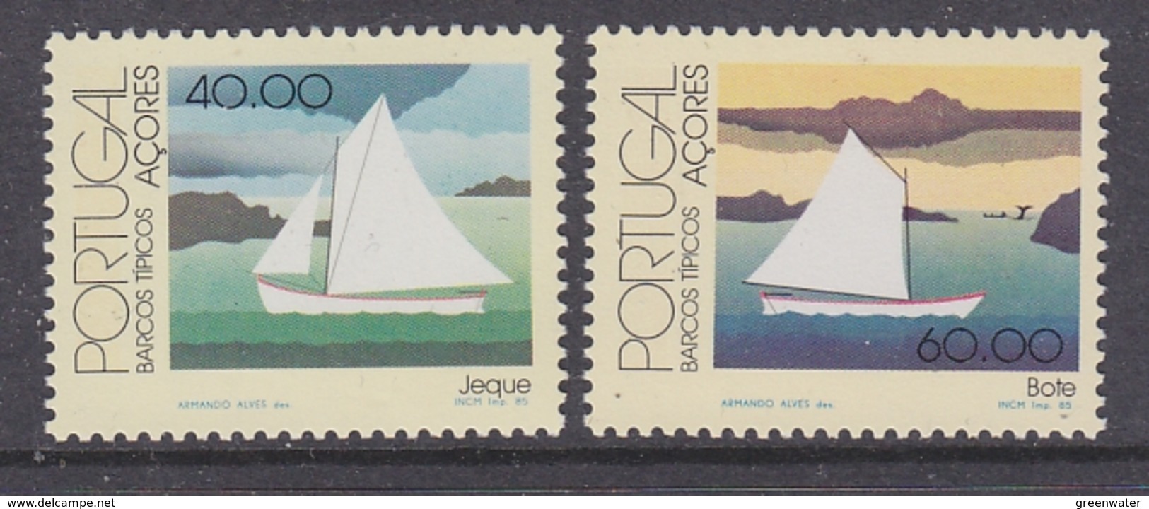 Azores 1985 Ships 2v ** Mnh (44333) - Azoren