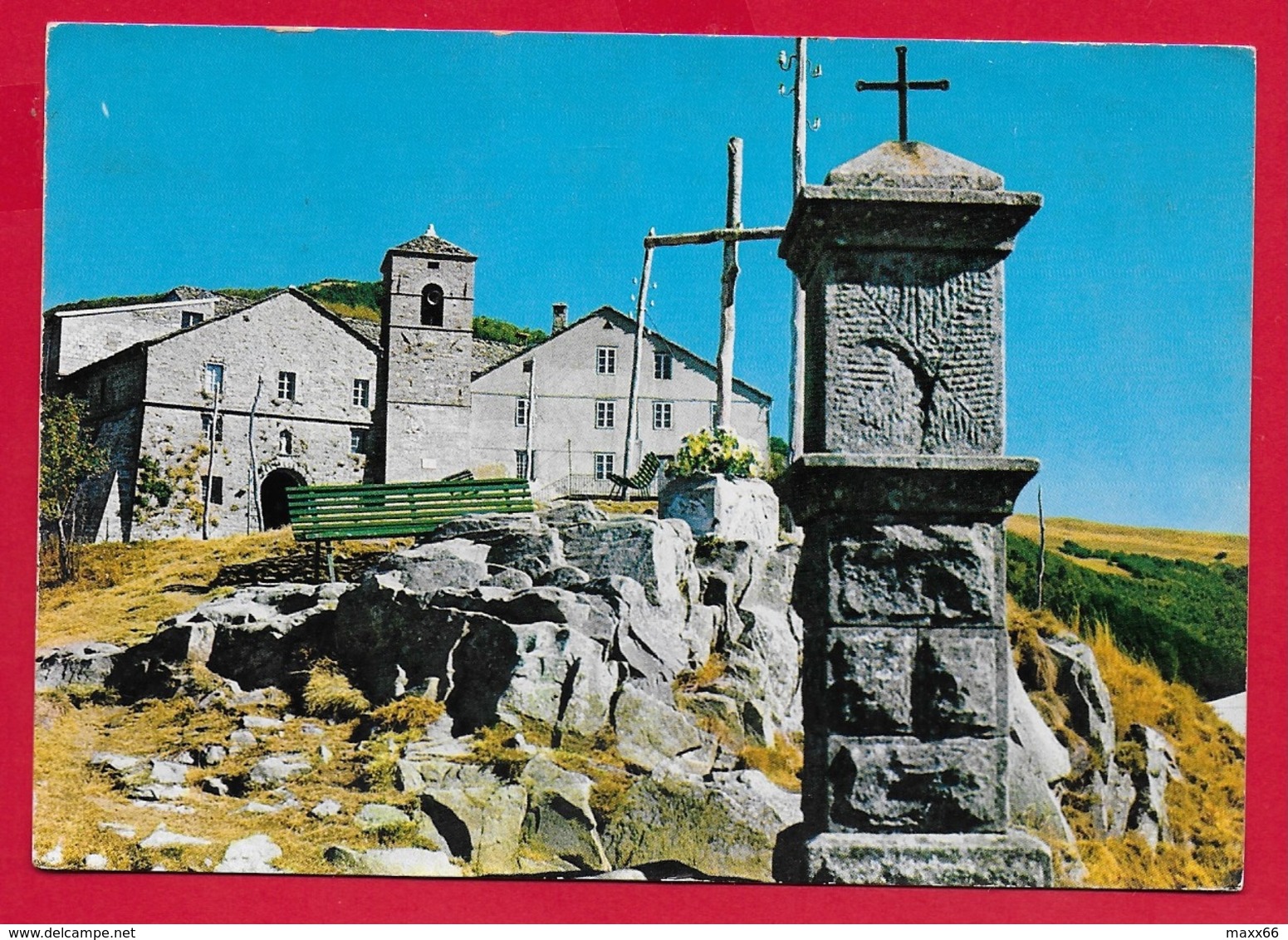 CARTOLINA VG ITALIA - SAN PELLEGRINO IN ALPE (LU) - Santuario E Ospizio - 10 X 15 - 1974 PETRARCA - Chiese E Conventi