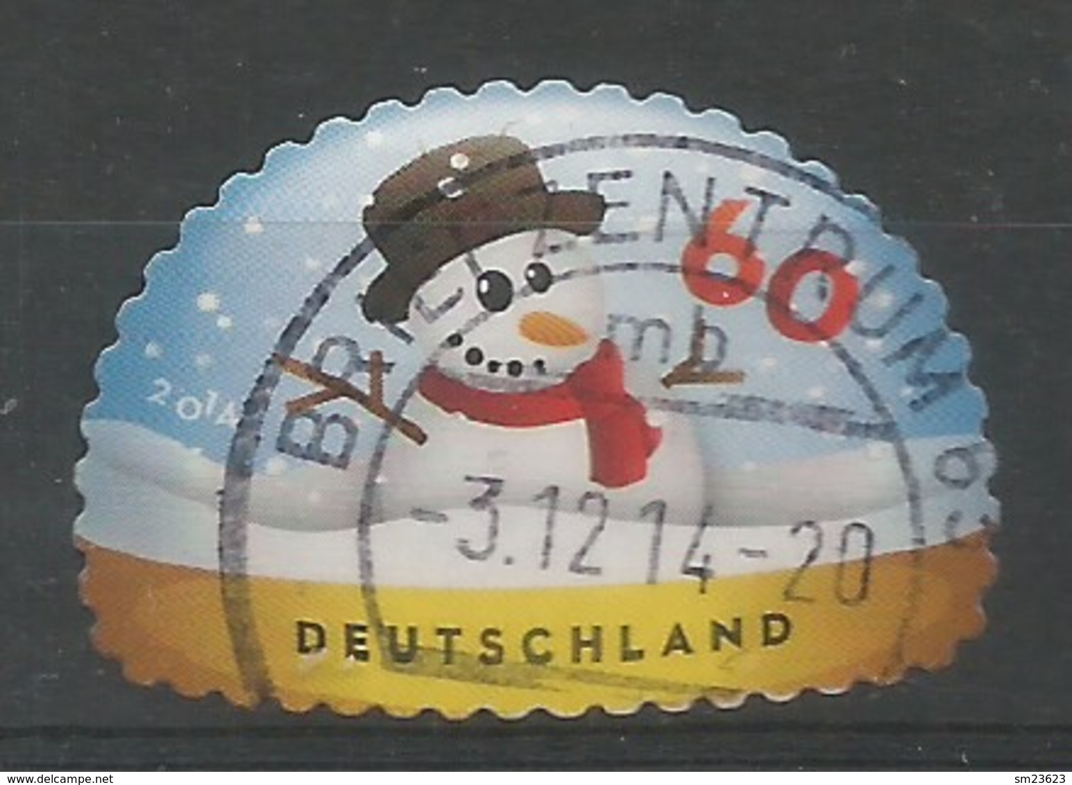 BRD 2014  Mi.Nr. 3113 , Weihnachten - Selbstklebend / Self-adhesive  - Gestempelt / Fine Used / (o) - Gebraucht