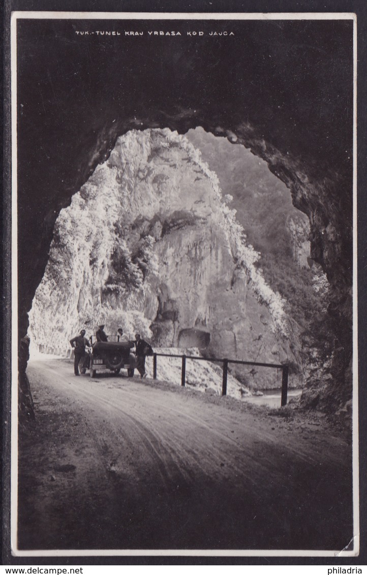 Vrbas, Tunnel, Photo Picture Postcard, Mailed 1930 - Bosnie-Herzegovine