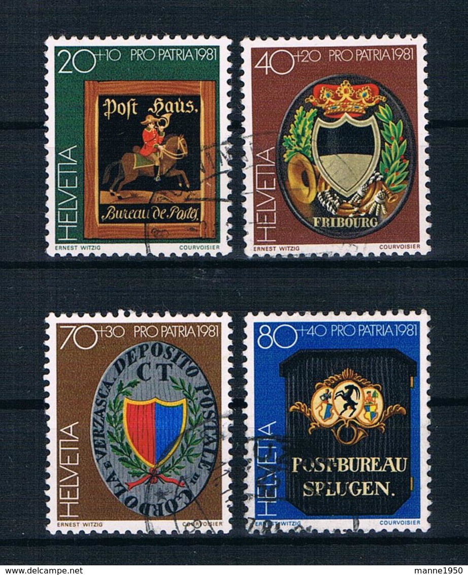 Schweiz 1981 Mi.Nr. 1199/202 Kpl. Satz Gestempelt - Gebraucht