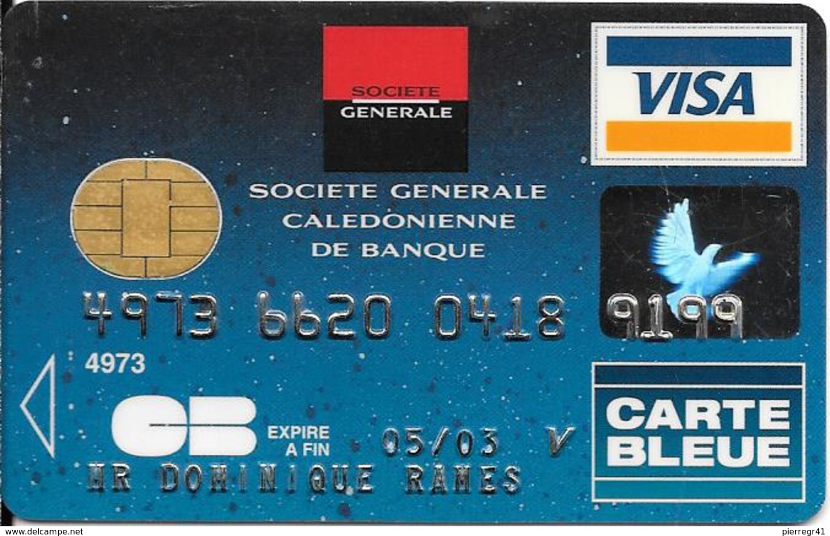 -CARTE+-PUCE-MAGNETIQUE-CB-SOCIETE GENERALE-PREMIER-Exp-05/03-OBRTHUR-12/99 -TBE-RARE - Cartes Bancaires Jetables