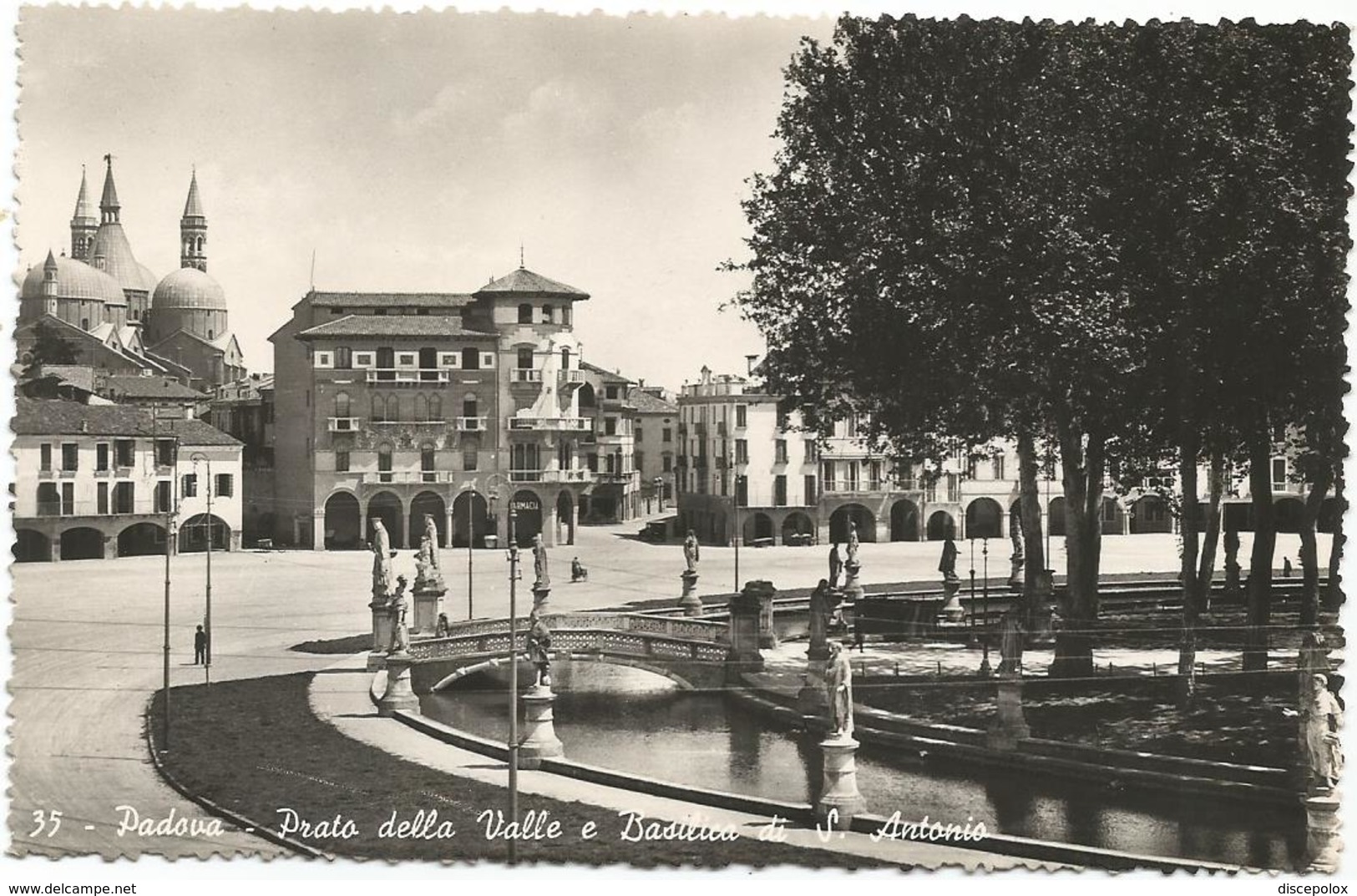 W4329 Padova - Prato Della Valle E Basilica Di Sant'Antonio / Viaggiata 1952 - Padova