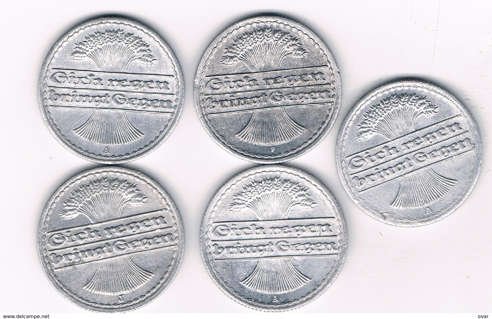 50 PFENNIG LOT DUITSLAND /6307/ - 50 Rentenpfennig & 50 Reichspfennig