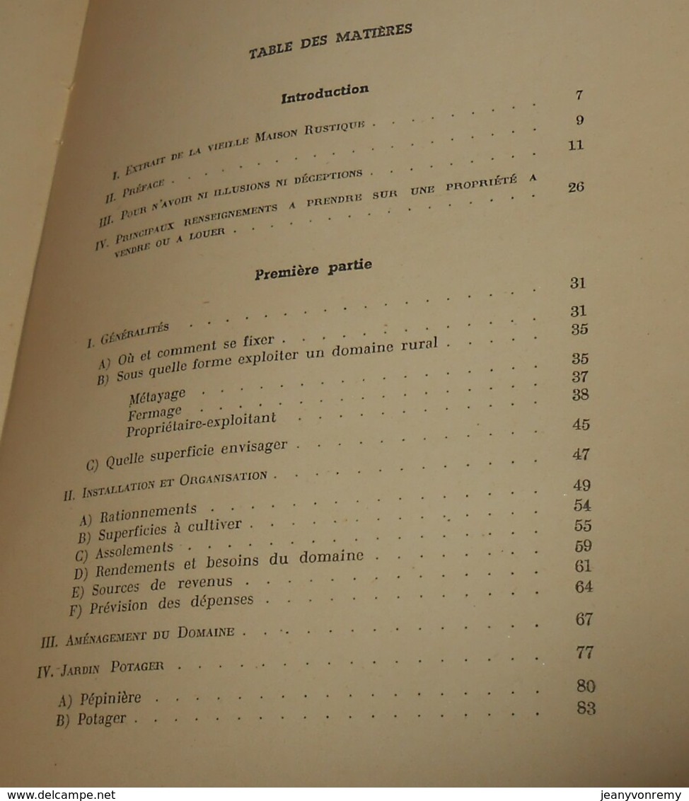 Pour S'installer Et Vivre Heureux à La Campagne. L. Juvenson. 1947. - Andere & Zonder Classificatie