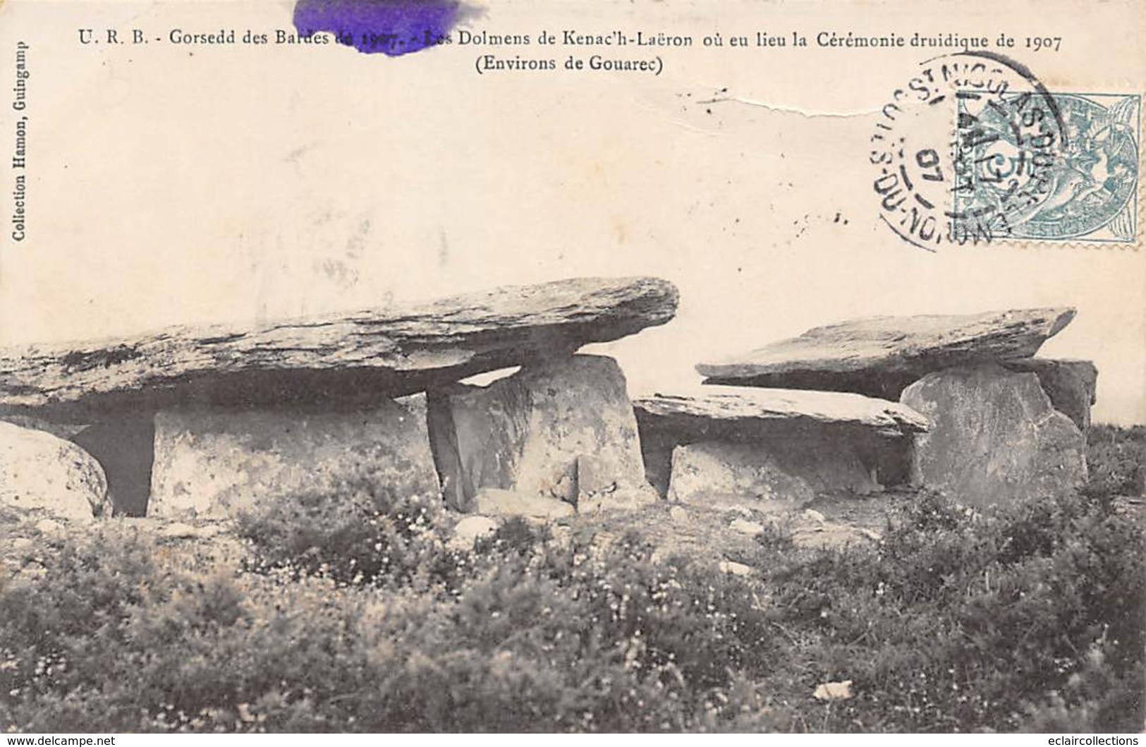 .Druide. Druidisme.Barde. Croyance.    22     Gorsedd Des Bardes Dolmens Ou A Eut Lieu La Cérémonie  1907    (voir Scan) - Sonstige & Ohne Zuordnung