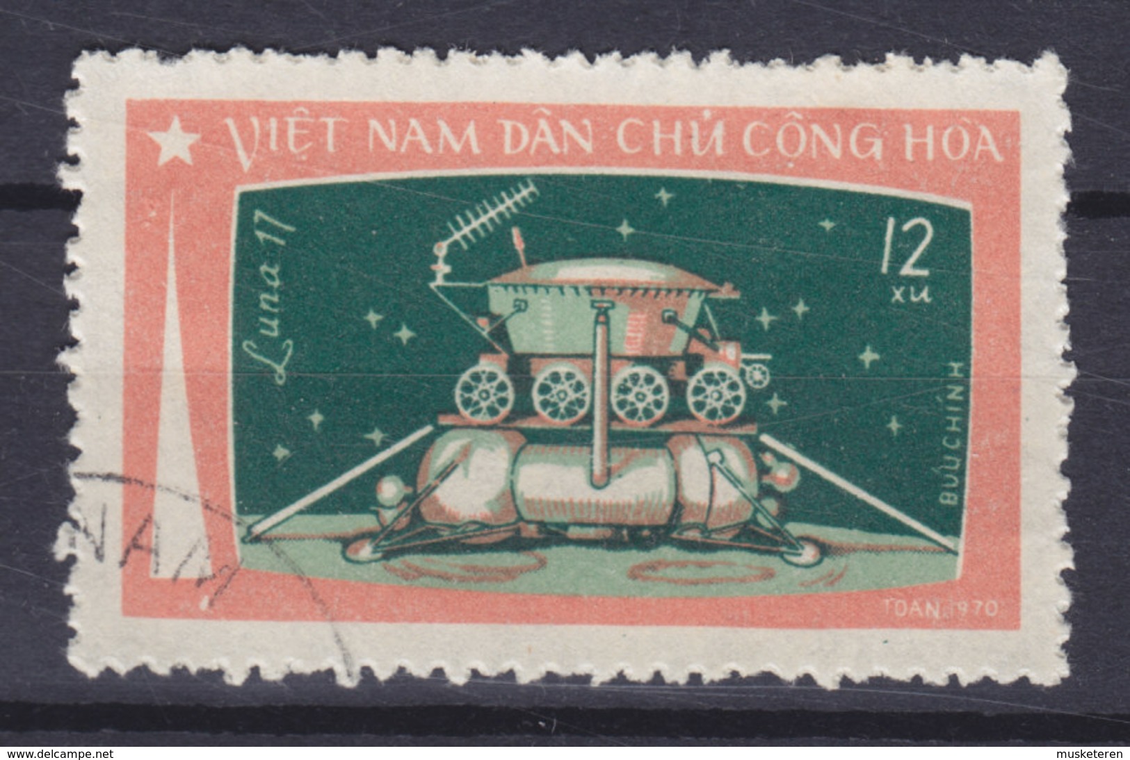 Vietnam 1971 Mi. 673    12 Xu Luna Lunochod Auf Dem Mond - Vietnam