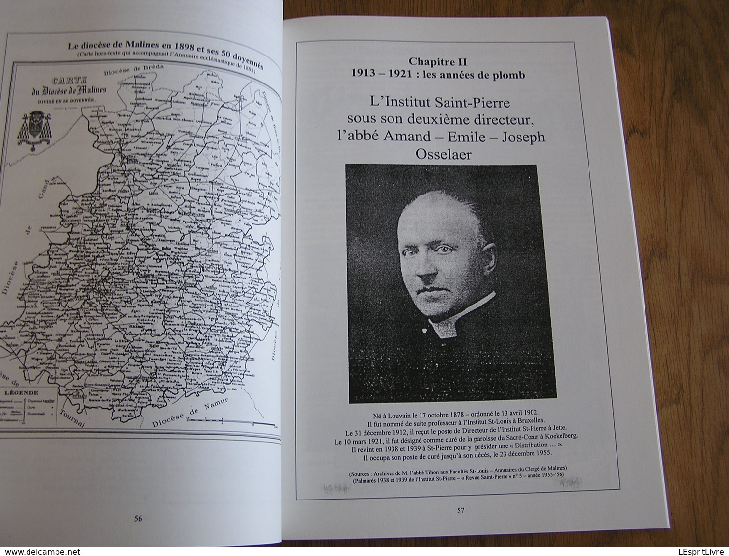 CHRONIQUE DE L'INSTITUT SAINT PIERRE DE JETTE 1902 1952 Régionalisme Brabant Bruxelles Palmarès Ecole Guerre Professeurs