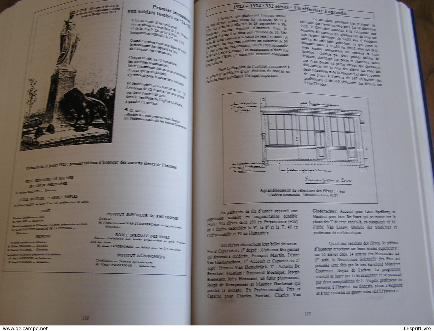 CHRONIQUE DE L'INSTITUT SAINT PIERRE DE JETTE 1902 1952 Régionalisme Brabant Bruxelles Palmarès Ecole Guerre Professeurs