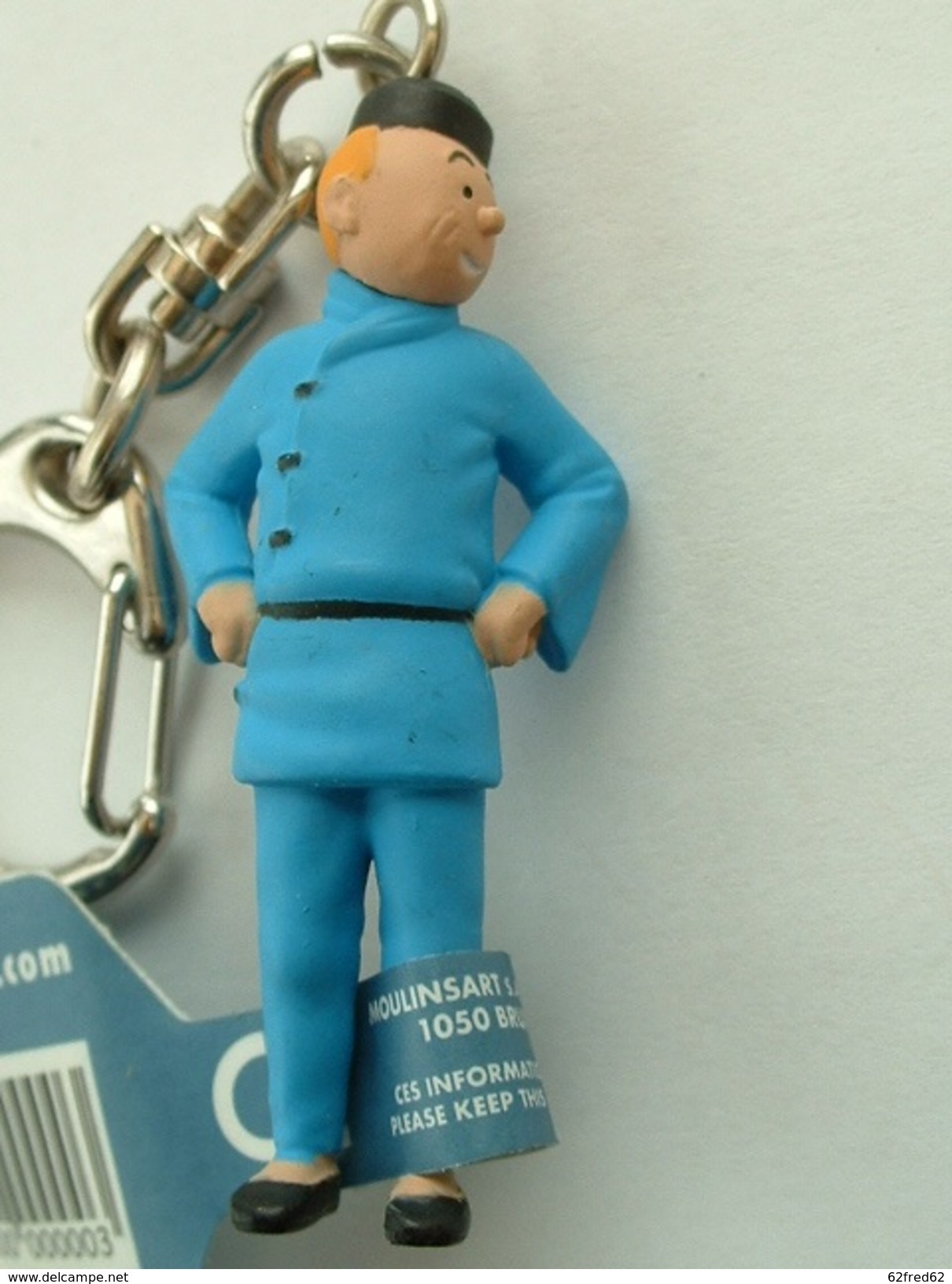 PORTE CLEFS - TINTIN - LOTUS BLEU - OFFICIEL - Porte-clefs