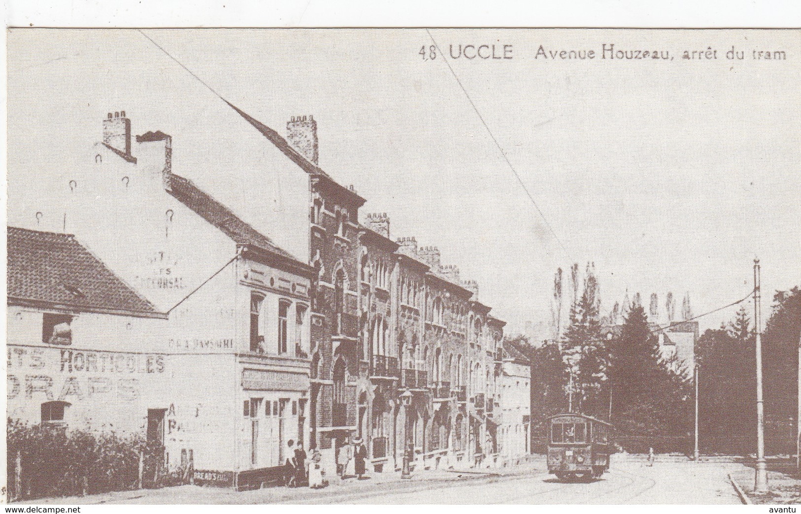 UCCLE  / UKKEL / AVENUE HOUZEAU / ARRET DU TRAM / TRAM / TRAMWAYS / ELECTIONS E. GEROME - Uccle - Ukkel