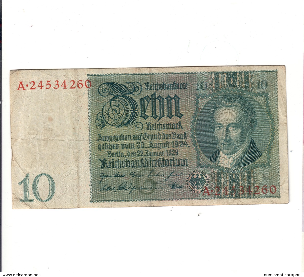 Germany  10 Mark 1929 Lotto.1163 - 10 Mark