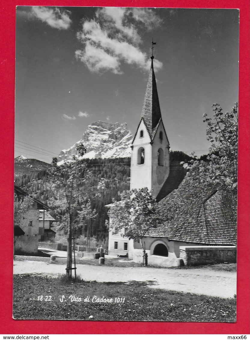 CARTOLINA VG ITALIA - S. VITO DI CADORE (BL) - Chiesa Madonna Della Difesa - 10 X 15 - 1967 - Belluno