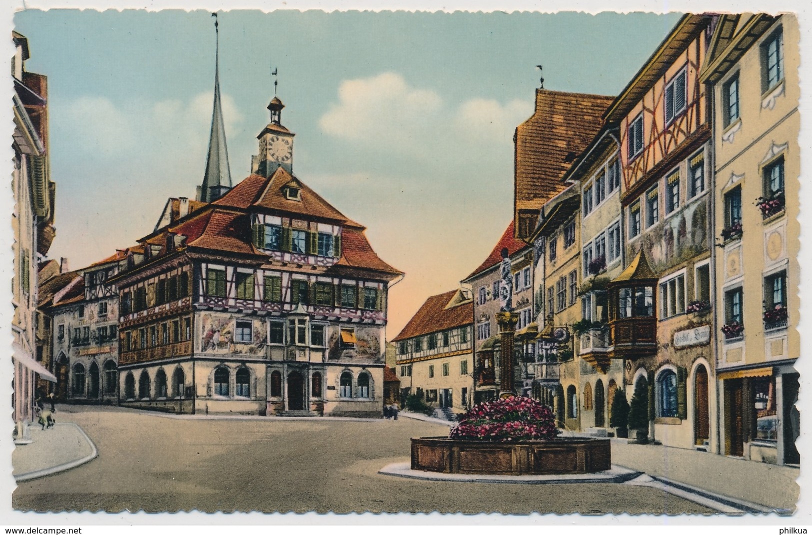 Stein Am Rhein - Rathausplatz Und Rathaus - Stein Am Rhein