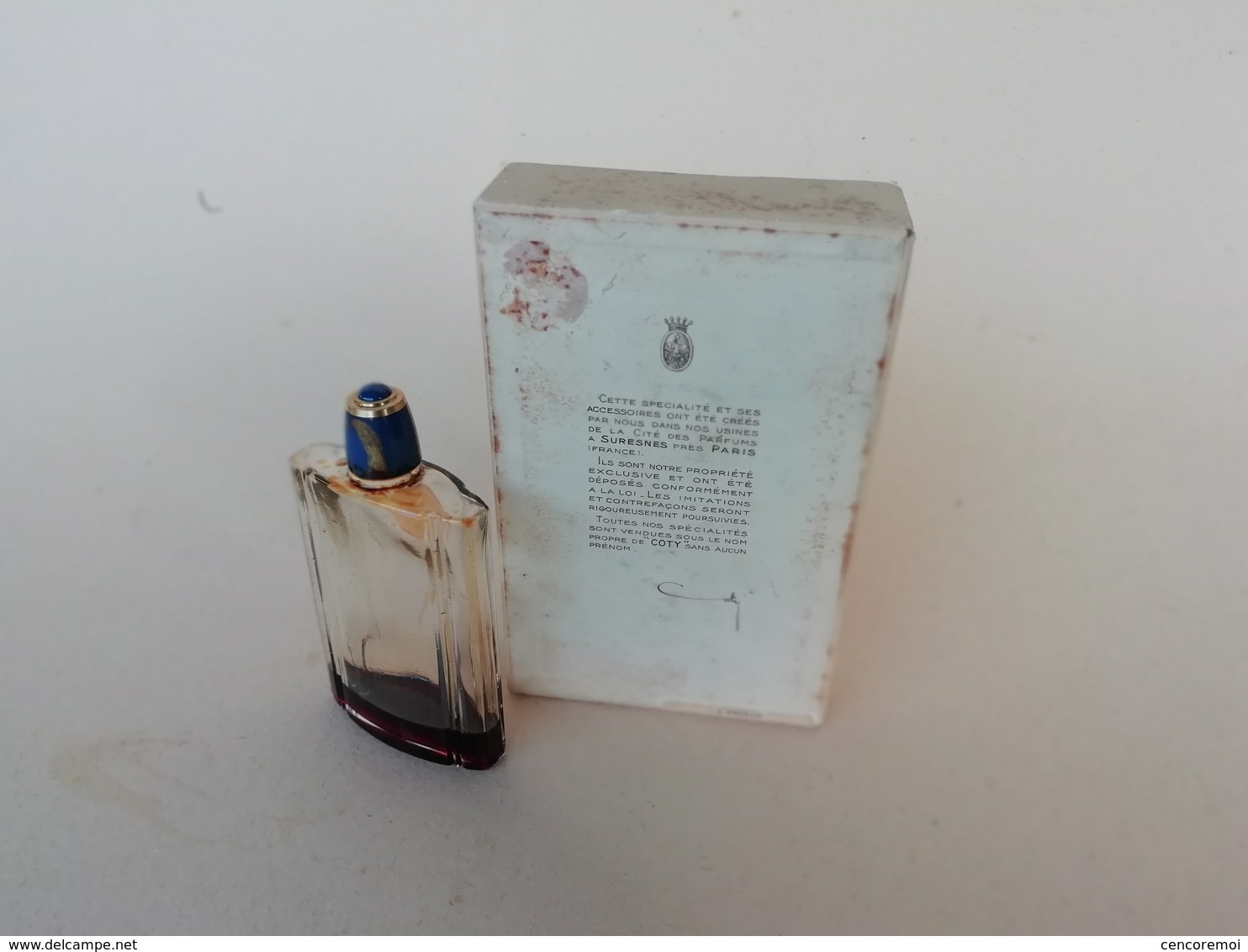 Ancien Flacon à Parfum De Collection Parfumerie Coty, L'Origan Dans Sa Boite D'origine - Flacons (vides)