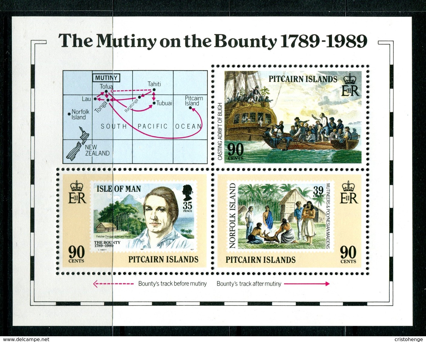 Pitcairn Islands 1989 Bicentenary Of Settlement - 2nd Issue - MS MNH (SG MS347) - Pitcairn