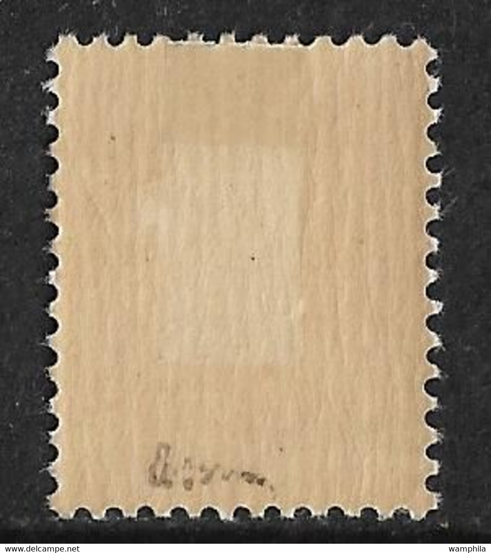 1943 Algérie Variété N° 197A * Sans Surcharge, Signé Brun Cote YT 320€ - Unused Stamps