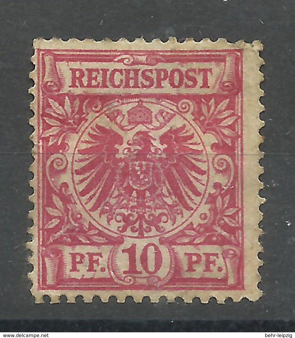 Deutsches Reich 47 "10 Pfg.-Briefmarke Aus Krone/Adlersatz, (Farbe Unbestimmt)  " Ungebraucht  Mi.: 6,00 &euro; - Ungebraucht