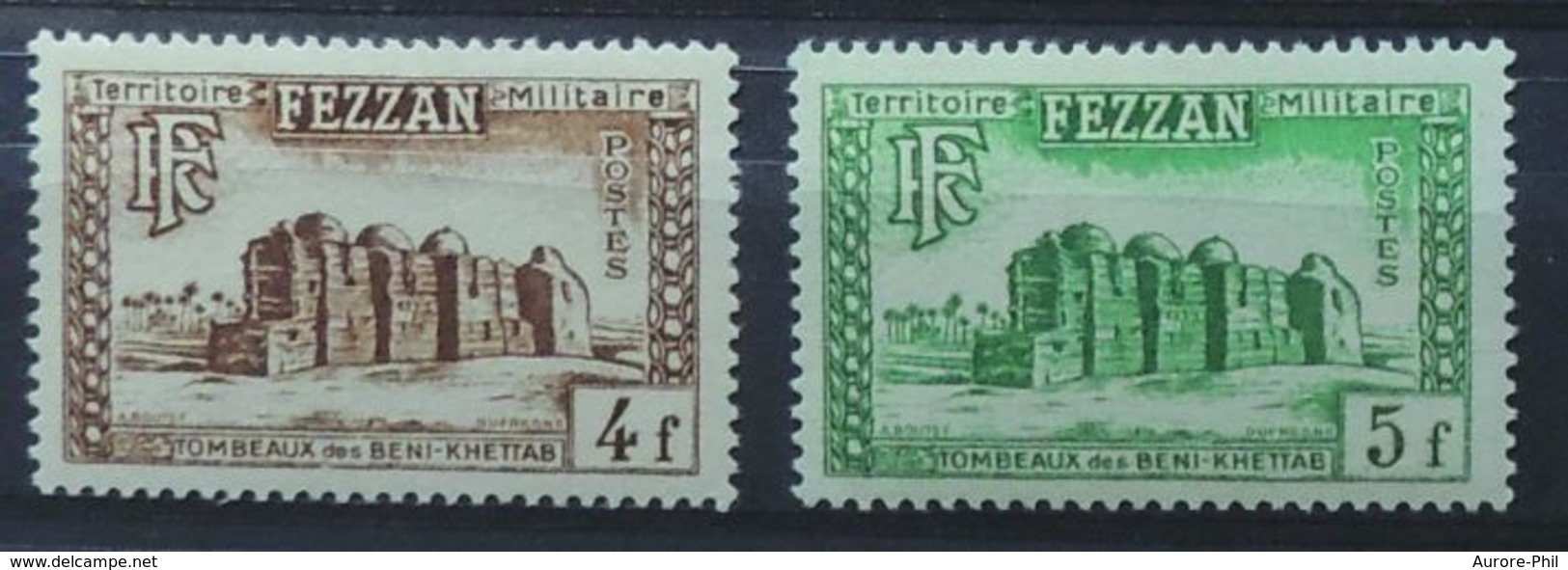 Fezzan Territoire Militaire Ex-colonie Français Les Tombeaux Des Beni-Khettab 1949 - Unused Stamps